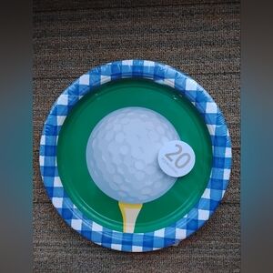 Golf Hole In One 10.5" Paper Party Plates